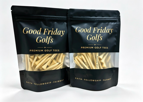 Phil 4:13 & Proverbs 27:17 Golf Tees — 2¾" Bamboo, 50-Count Bag